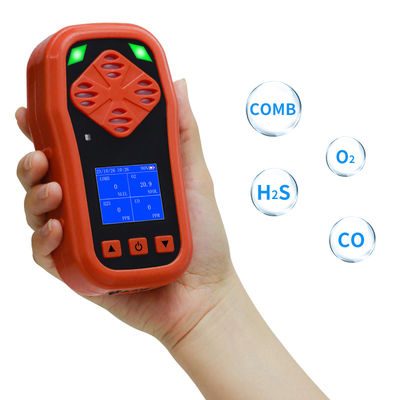 YA-CDX4 CE FCC কারখানার দাম 4 ইন 1 গ্যাস ডিটেক্টর পোর্টেবল মাল্টি গ্যাস O2 CO LEL H2S গ্যাস মনিটর এলার্ম