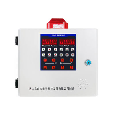দুই চ্যানেল গ্যাস অ্যালার্ম কন্ট্রোলার 2.5kg RS485 4-20mA গ্যাস ডিটেক্টর কন্ট্রোল প্যানেল