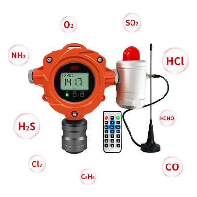 H2S হাইড্রোজেন সালফাইড গ্যাস ডিটেক্টর ইন্ডাস্ট্রিয়াল ফিক্সড সেনসিটিভ গ্যাস সামগ্রী এলার্ম H2S মনিটর